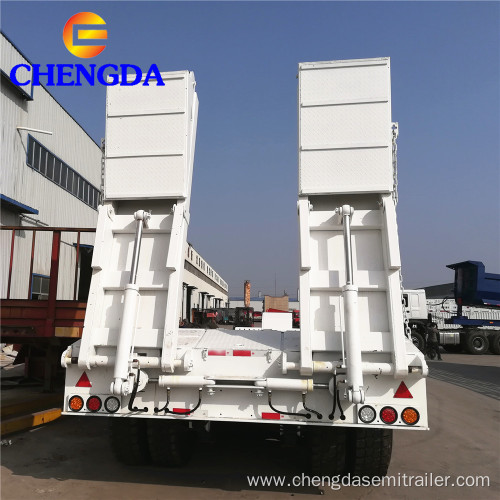 4 Axles Lowbed Semi Trailer